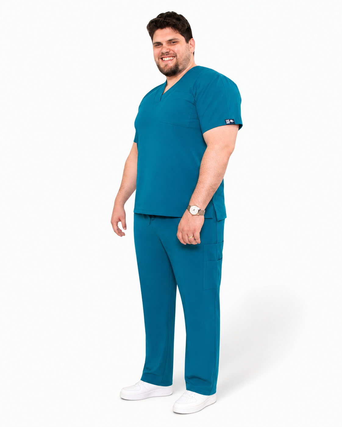 Teal Scrub Set Hombre | Uniforme Quirúrgico Azul Verdoso