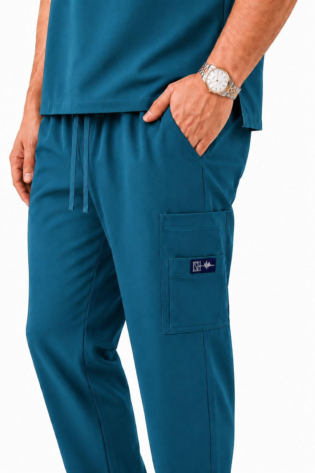 Teal Scrub Set Hombre | Uniforme Quirúrgico Azul Verdoso